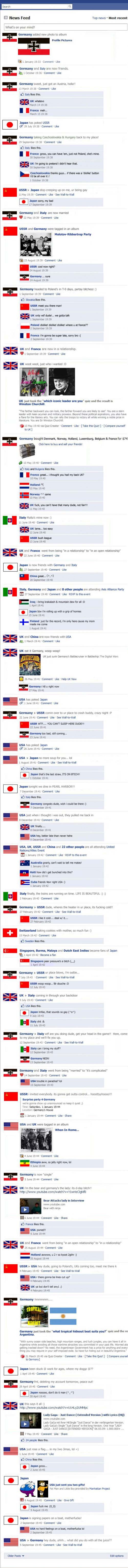Втората световна война във Фейсбук